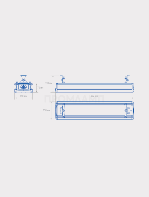 Размеры светильника TL-PROM SM 115 5K D